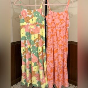 Standard by Social Sanctuary NWT XL Maxi Dress Bundle Smocked Back Retail $149